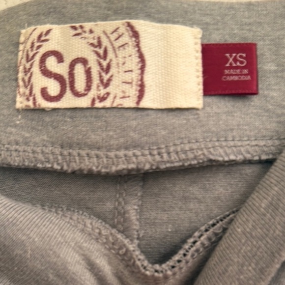 SO Gray Mini Skater Skirt with Pleats - Picture 2 of 3